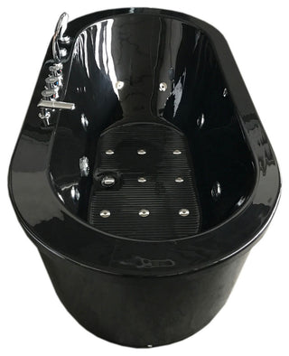 Whirlpool Freestanding Bathtub black hot tub - Cancun