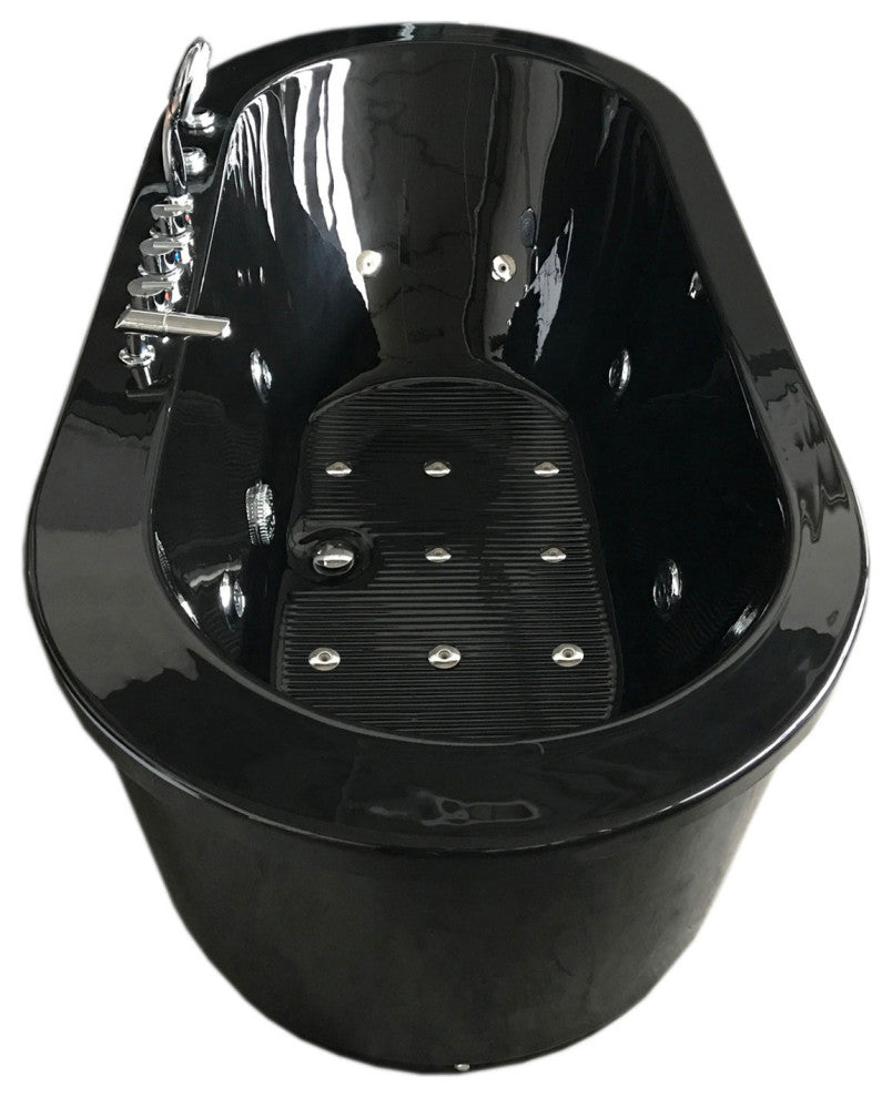 Whirlpool Freestanding Bathtub black hot tub - Cancun