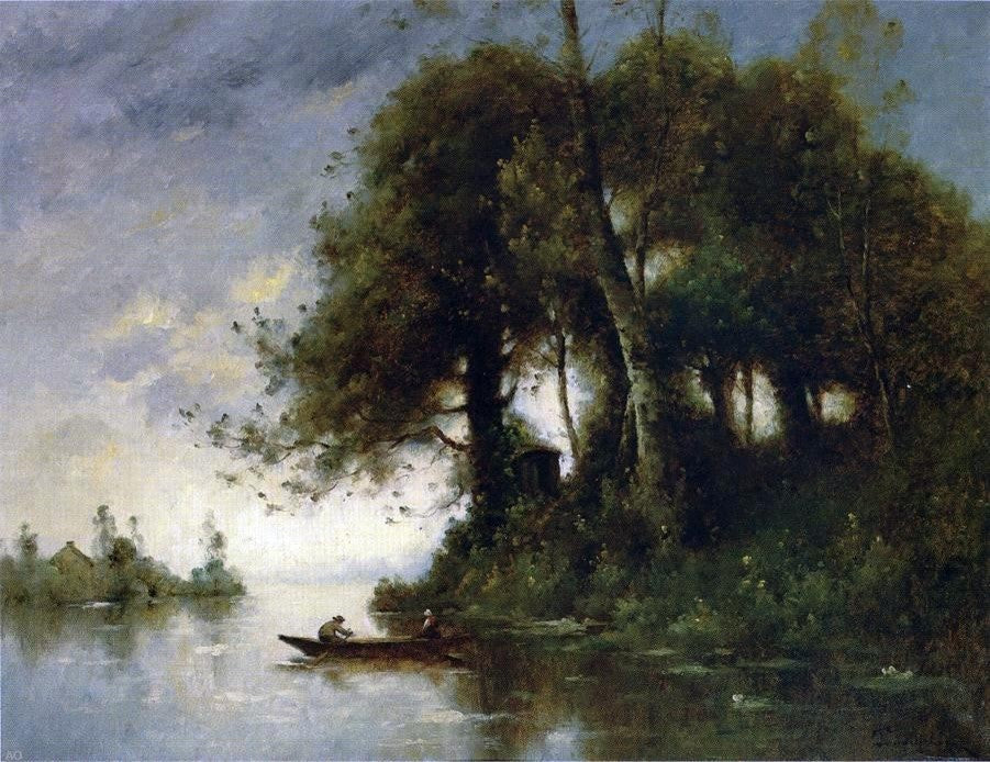 Paul Desire Trouillebert Landscape at the Water's Edge Wall Decal