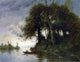 Paul Desire Trouillebert Landscape at the Water's Edge Wall Decal