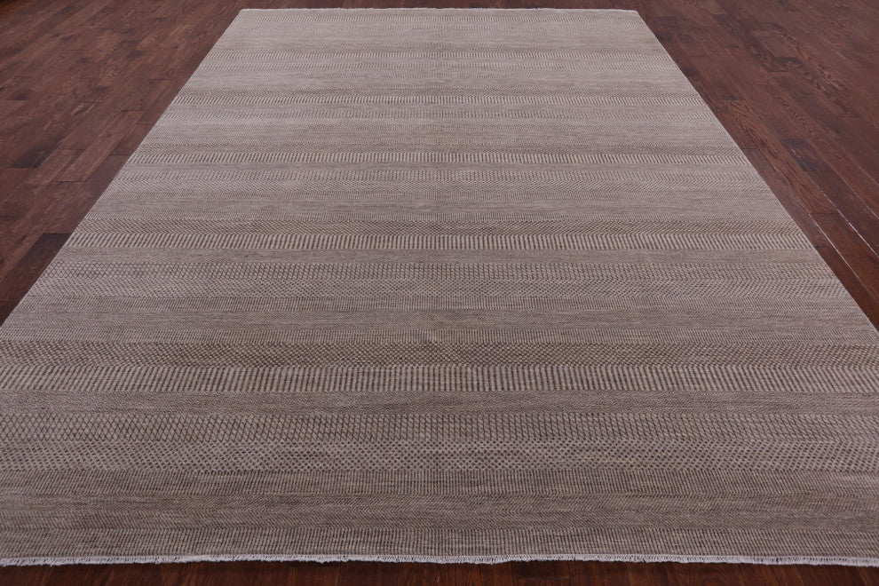 9' 1" X 11' 10" Savannah Gabbeh Hand-Knotted Wool and Silk Rug Q8434