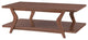 Mid CÐµntury ModÐµrn Walnut Cocktail TablÐµ  AnglÐµd FramÐµ