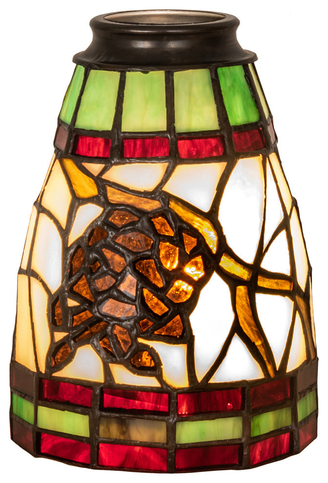 4 Wide Pinecone Fan Light Shade