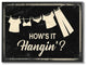 Sort Wash Fold Symbols Industrial, 16"x20", Framed Giclee Texturized Art