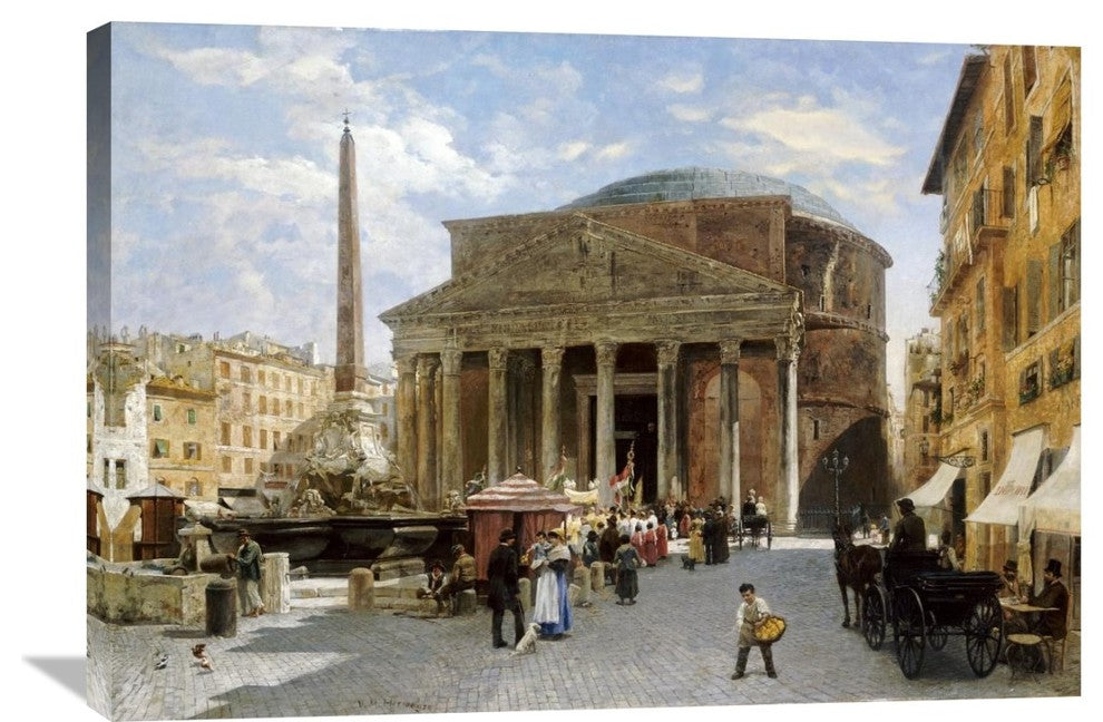 "The Pantheon, Rome" Artwork, 36" x 25"