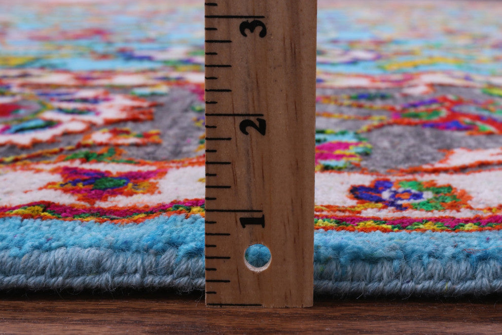 Wool & Silk Persian Handmade Rug 9' 0" X 11' 11" - Q15811
