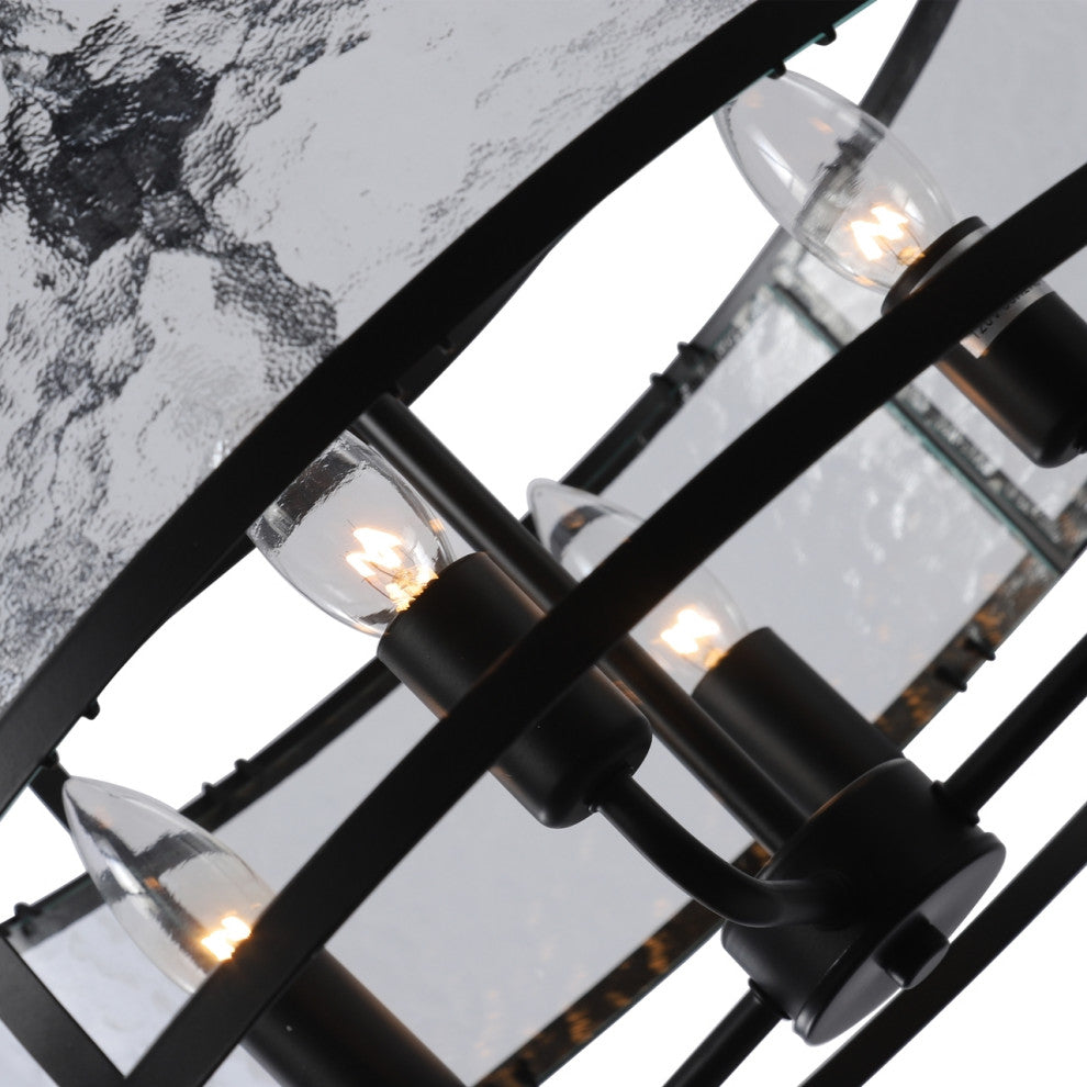 CHLOE Lighting CH6R801BK20-UP4 SIENNA Contemporary 4 Light Matt Ceiling Pendant