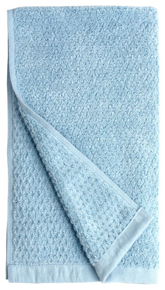 Everplush Diamond Jacquard Hand Towel Set, 4-Pack, Aquamarine