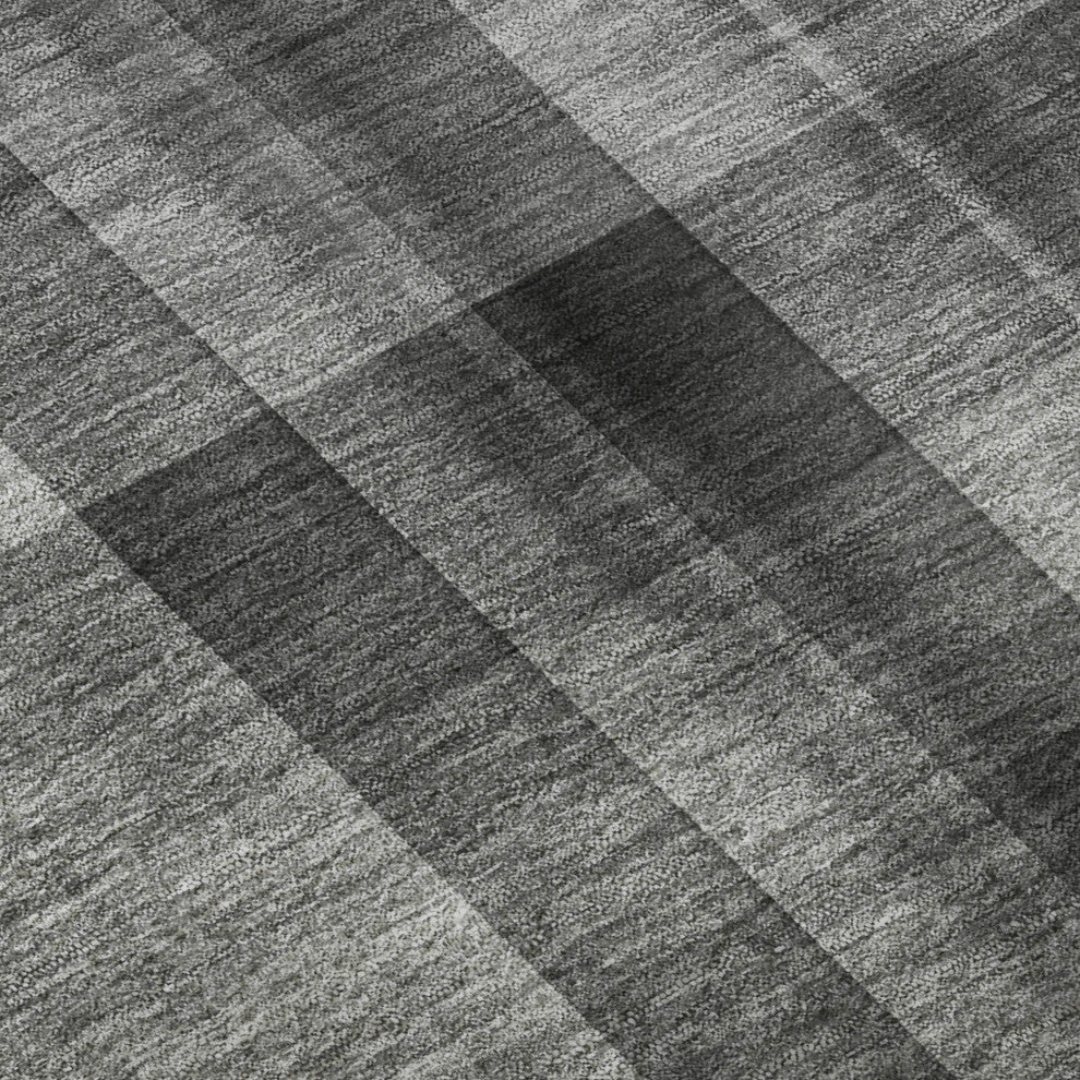 Premium Machine Washable Mayfield AMF548 Gray 5' x 7'6" Rug