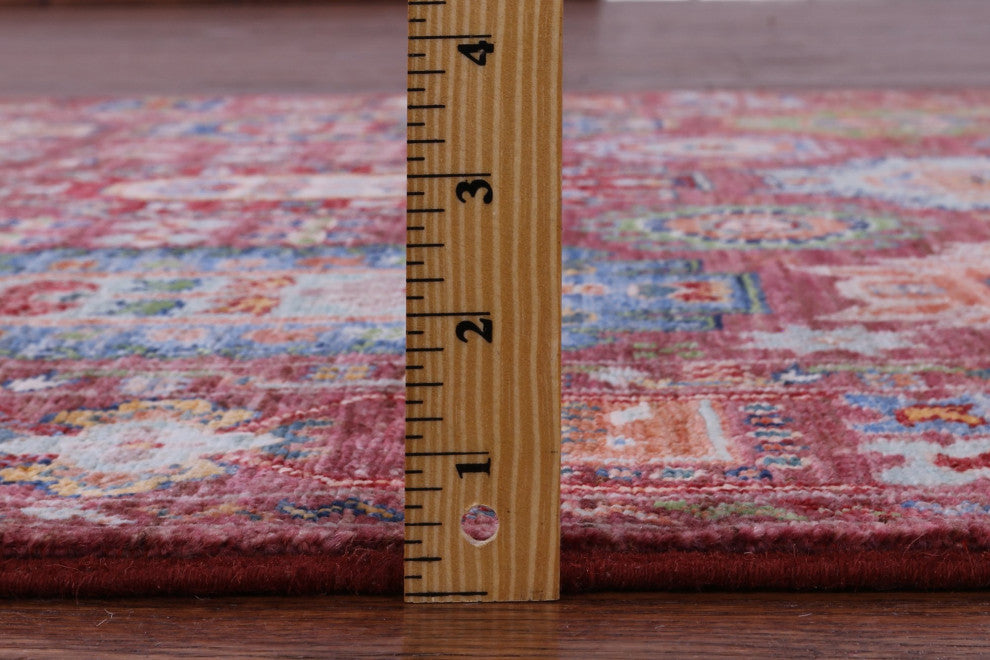 4' 1" X 6' 0" Fine Turkmen Ersari Handmade Wool Rug - Q12789
