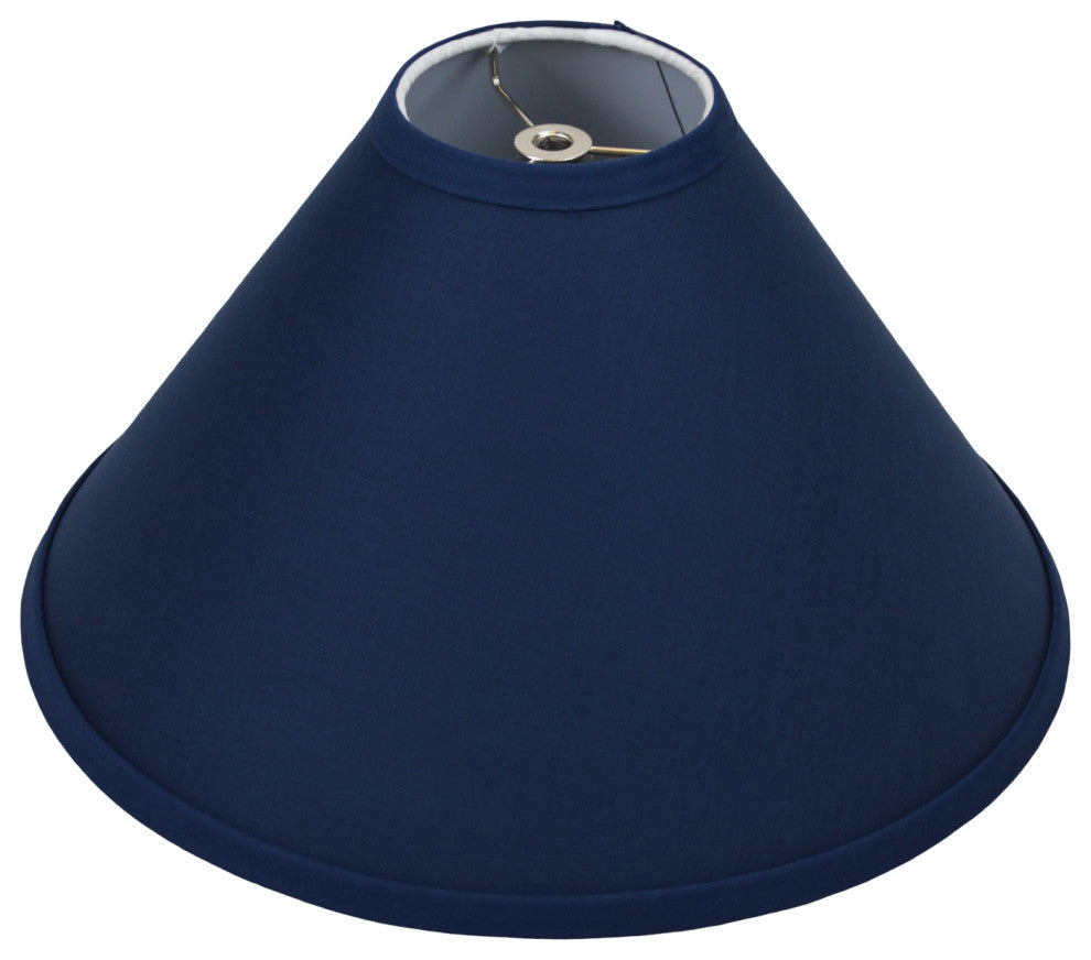 Fenchel Shades 4"x14"x9" Spider Attachment Empire Lamp Shade, Linen Navy