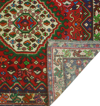 Fine Vintage Distressed Bahira Rust/Ivory Runner, 3'8x9'6