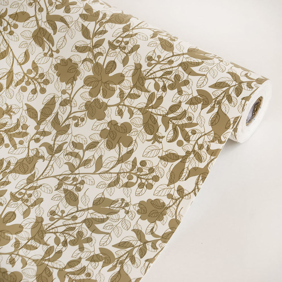 Happy Flower - Vinyl Self-Adhesive Wallpaper Prepasted Wall Decor (Roll)