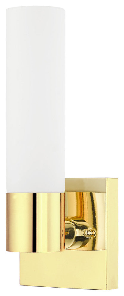 Livex Lighting 1-Light ADA Wall Sconce, Polished Brass
