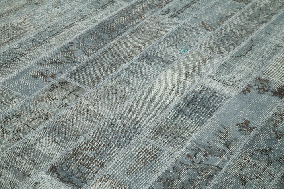 Rug N Carpet - Handwoven Anatolian 8' 2" x 9' 11" Overdyed Patchwork Area Rug