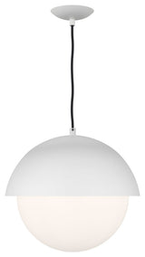 Hyde 1-Light Indoor Large Pendant Ceiling Light, Matte White