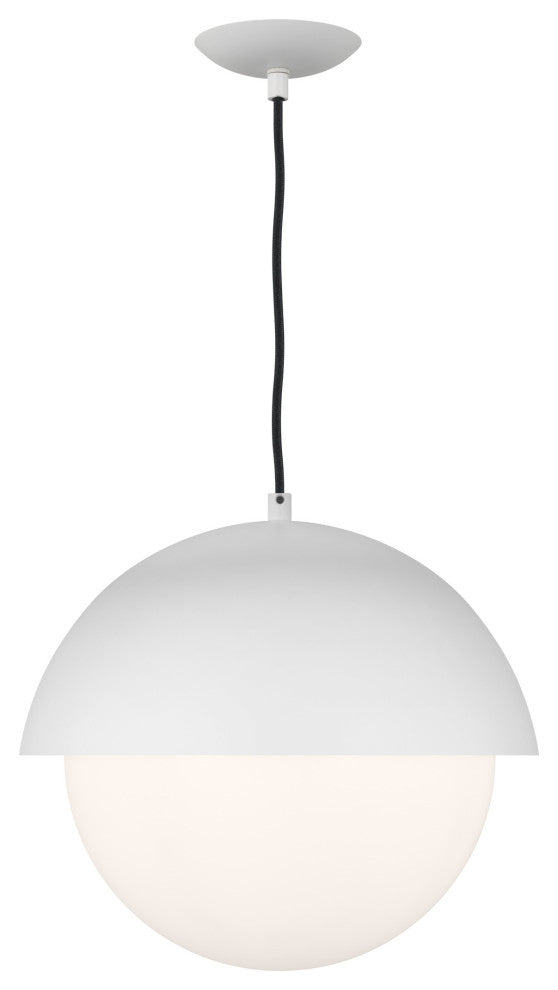 Hyde 1-Light Indoor Large Pendant Ceiling Light, Matte White