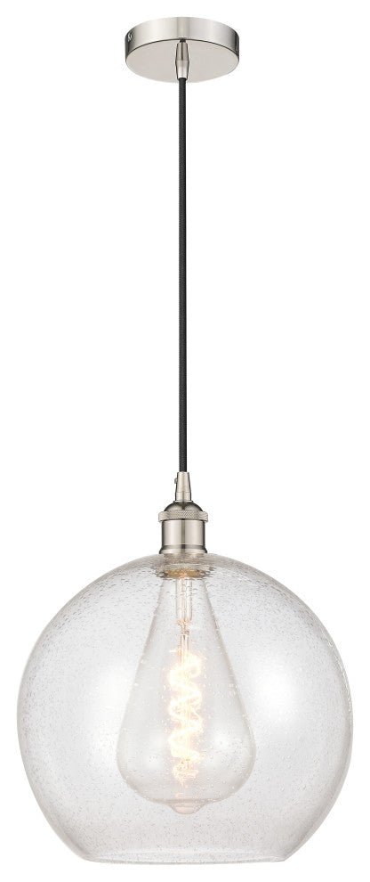 Innovations 616-1P-PN-G124-12 1-Light Mini Pendant, Polished Nickel