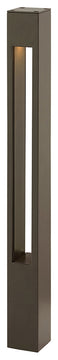 Hinkley 15502BZ Atlantis Square Small Bollard, Dark Bronze, Light Bronze
