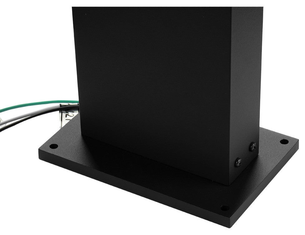 32" 100-277V 17-Watt ETL Certified Integrated LED Outdoor Bollard, Matte Black