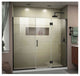 Dreamline Hinged Shower Door, Satin Black, Right Wall