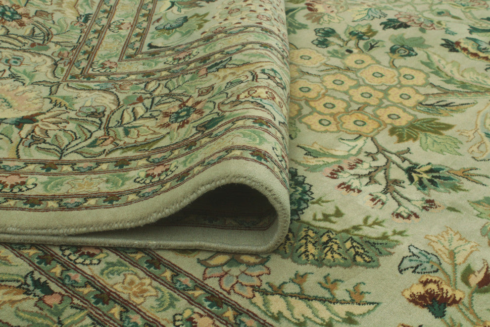 Pak-Persian Suzette Bone Gray/Gold Rug, 8'2x10'2