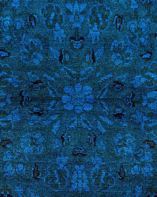 Fine Vibrance, One-of-a-Kind Hand-Knotted Area Rug Purple, 7'1"x7'1"