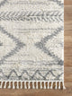 Abani Willow WIL110A Bohemian Geometric Ivory and Grey Area Rug