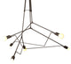 Divergence Outdoor Pendant, Coastal Bronze Finish, Long Overall Height