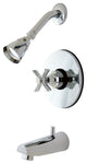 Kingston Brass Millennium Polished Chrome Tub/Shower Faucet KB8691ZX