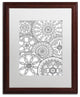 Hello Angel ''Family Mandalas'' Art, Wood Frame, White Mat, 20x16