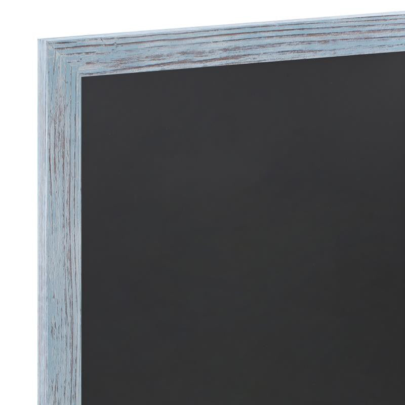Canterbury Wall Mount Magnetic Chalkboard Sign Set- 18" x 24", Rustic Blue, 18" X 24"