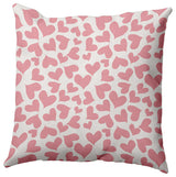 20" x 20" Patterned Hearts Valentine's Day Decorative Indoor Pillow, Pink Icing
