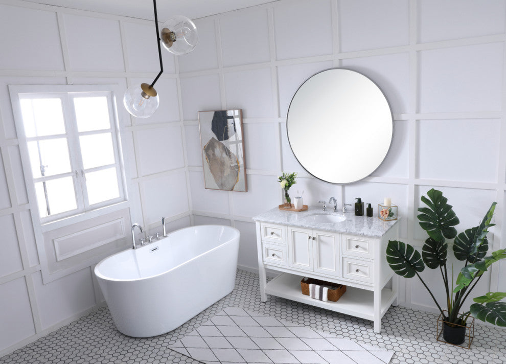 Matilda 48" Single Bathroom Vanity Set, White