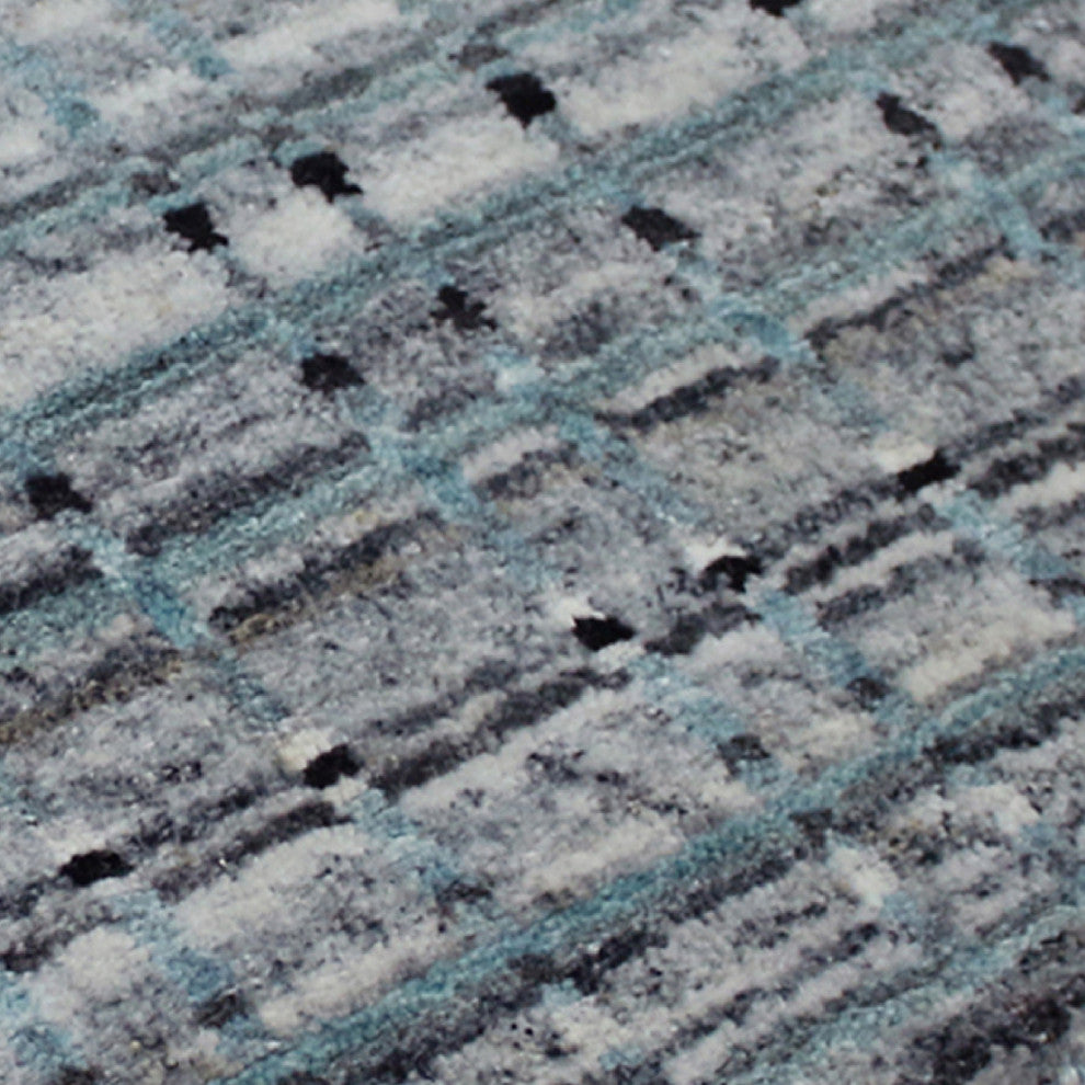 Paradise Area Rug, Grayish Blue, 3' x 5', Geometric