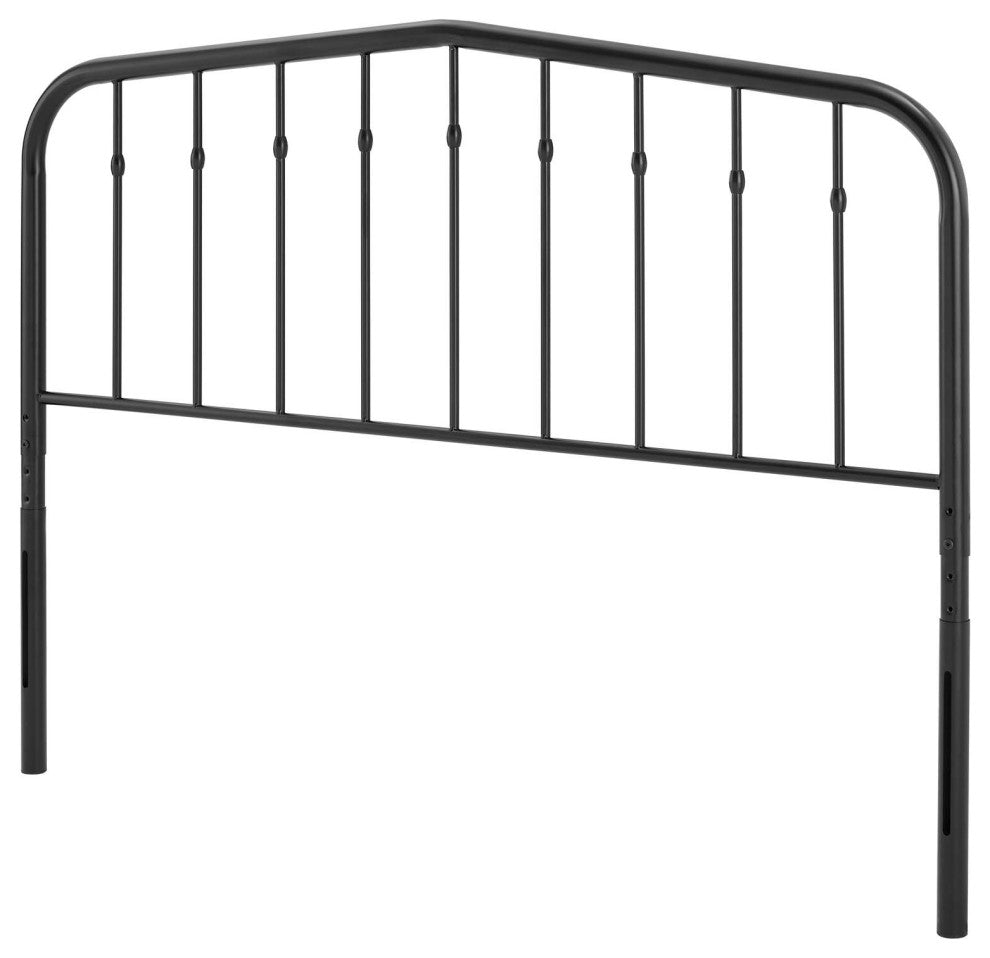 Headboard, Queen Size, Metal, Black, Modern Farmhouse, Bedroom Master Suite