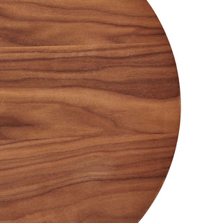 Folke Side Table, Walnut With Matte Black Cross Bar