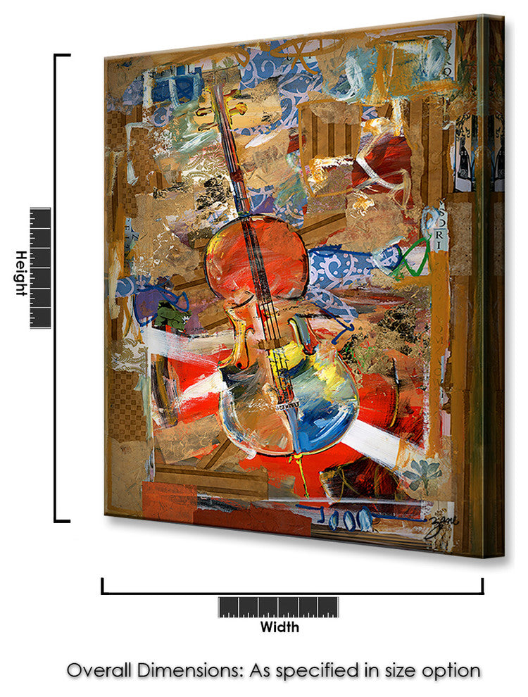 Cello, Canvas Wall Art, 30"x20"