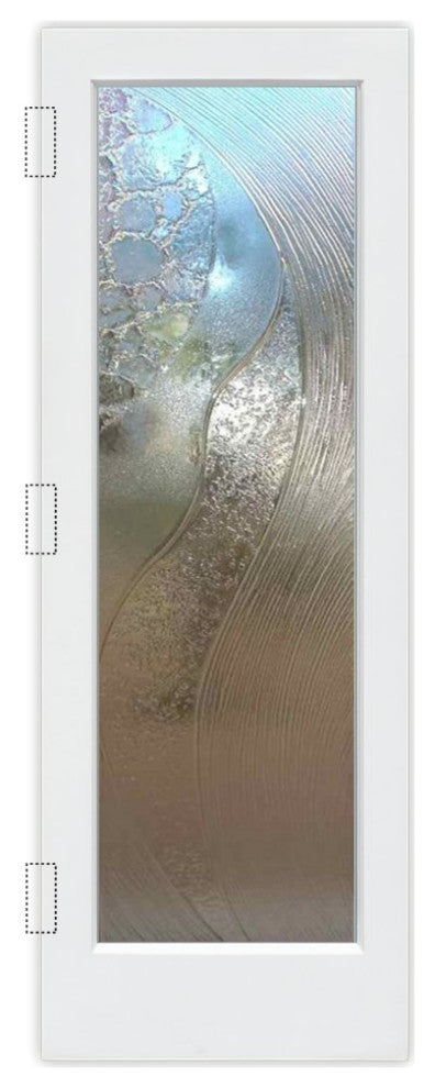 Interior Prehung Door or Interior Slab Door - High Tide - Cast Glass CGI 033...