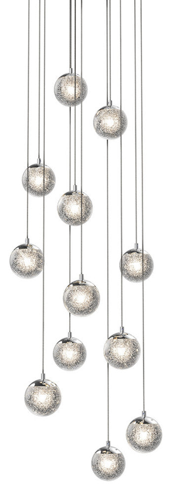 Sonneman 2965 Champagne Bubbles 12 Light 17-1/4"W LED Multi Light - Polished