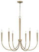 Capital Lighting, 445961AD, 33"Wx31"H 6-Light Medium Chandelier