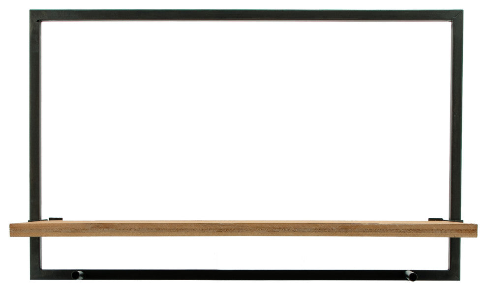 Sagebrook Home Wood/Metal Wall Shelves Organizer, Set of 5