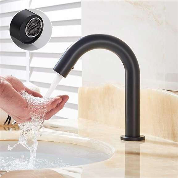 Fontana Brio Commercial Matt Black Touch less Volume Automatic Sensor Hands Free
