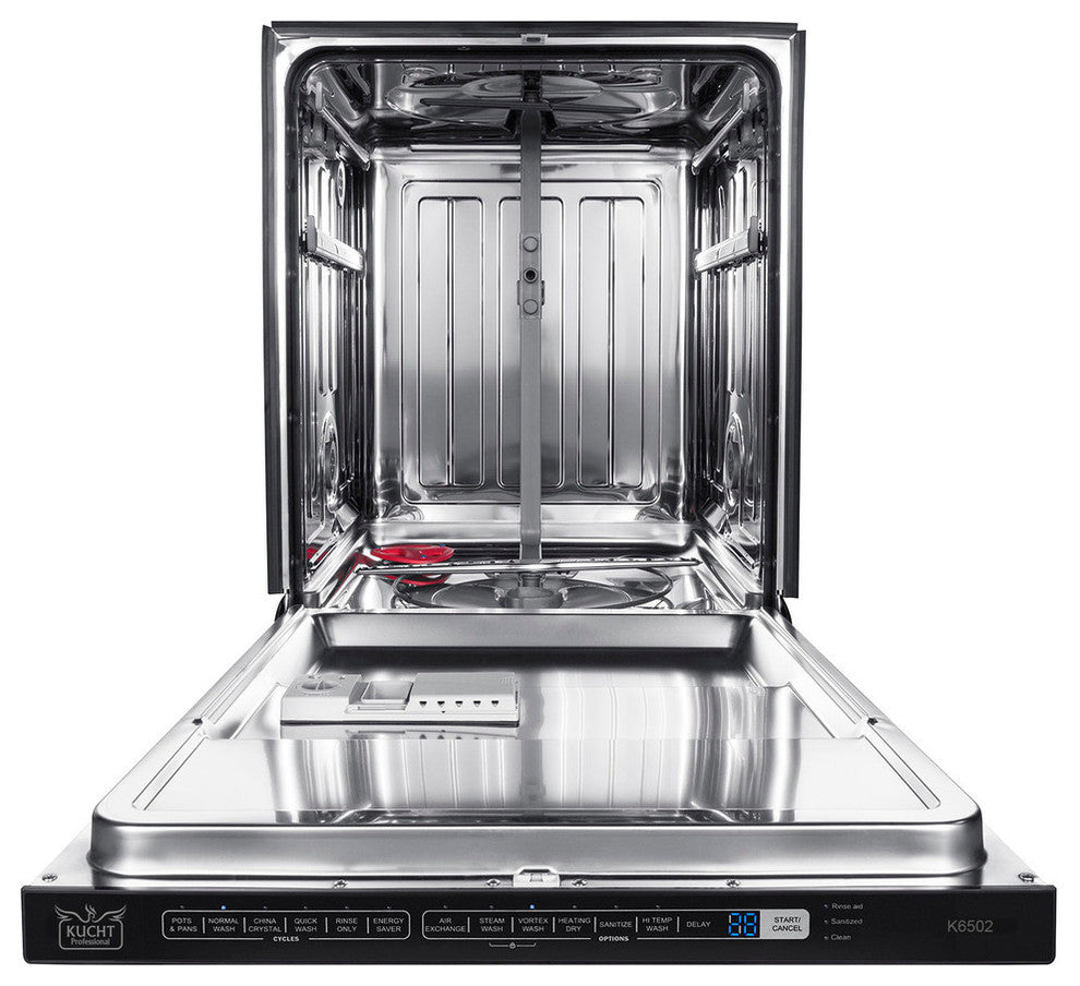 KUCHT 24" Top Control Dishwasher in Stainless Steel with Stainless Steel Tub