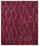 HAND KNOTTED LOOM SILK ECO-FRIENDLY AREA RUGS -8'x10', Rectangle, Red, Geometric
