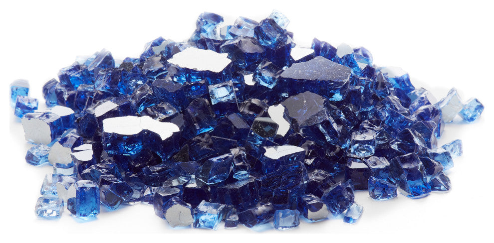 10 lb Jug Cobalt Blue Reflective Fireglass for Fire pit
