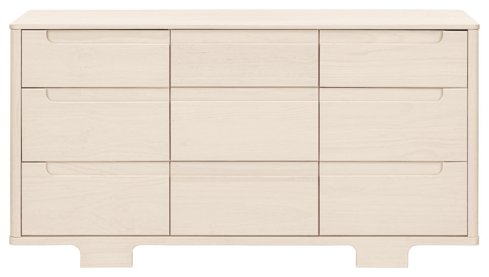 Yuzu 9-Drawer Assembled Dresser, Washed Natural
