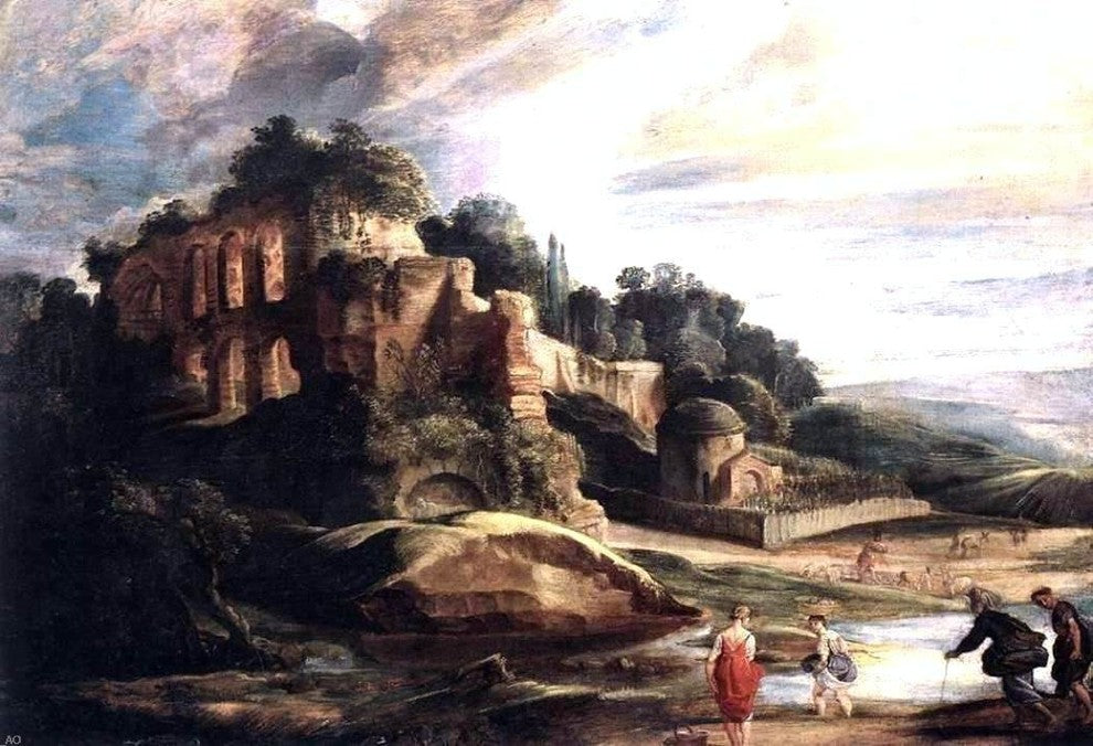 Peter Paul Rubens Landscape With the Ruins of Mount Palatine in Rome Wall Decal