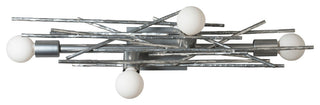 Brindille 4-Light Sconce/Semi-Flush, Sterling