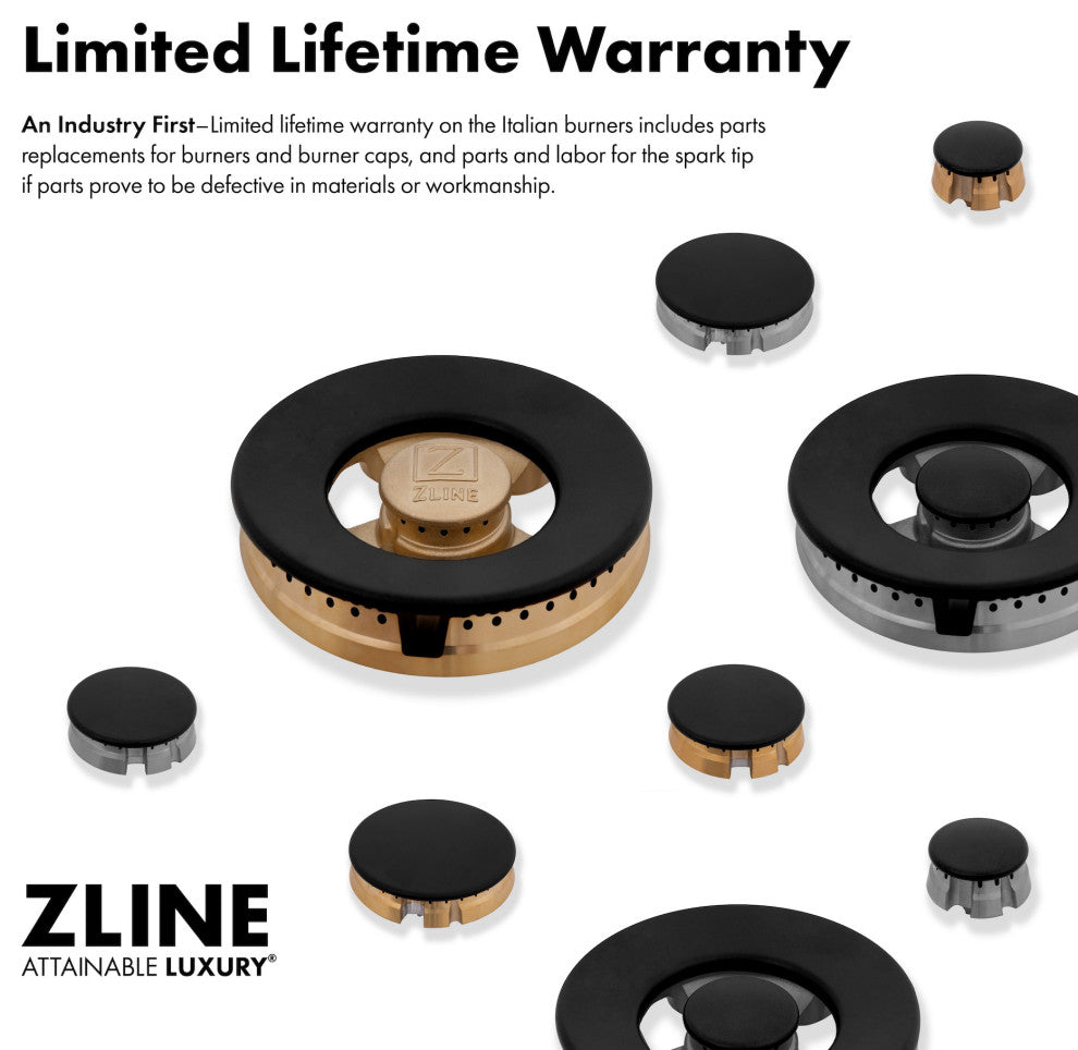 ZLINE 48" Gas Range, Stainless With White Matte SGRZ-WM-48-CB